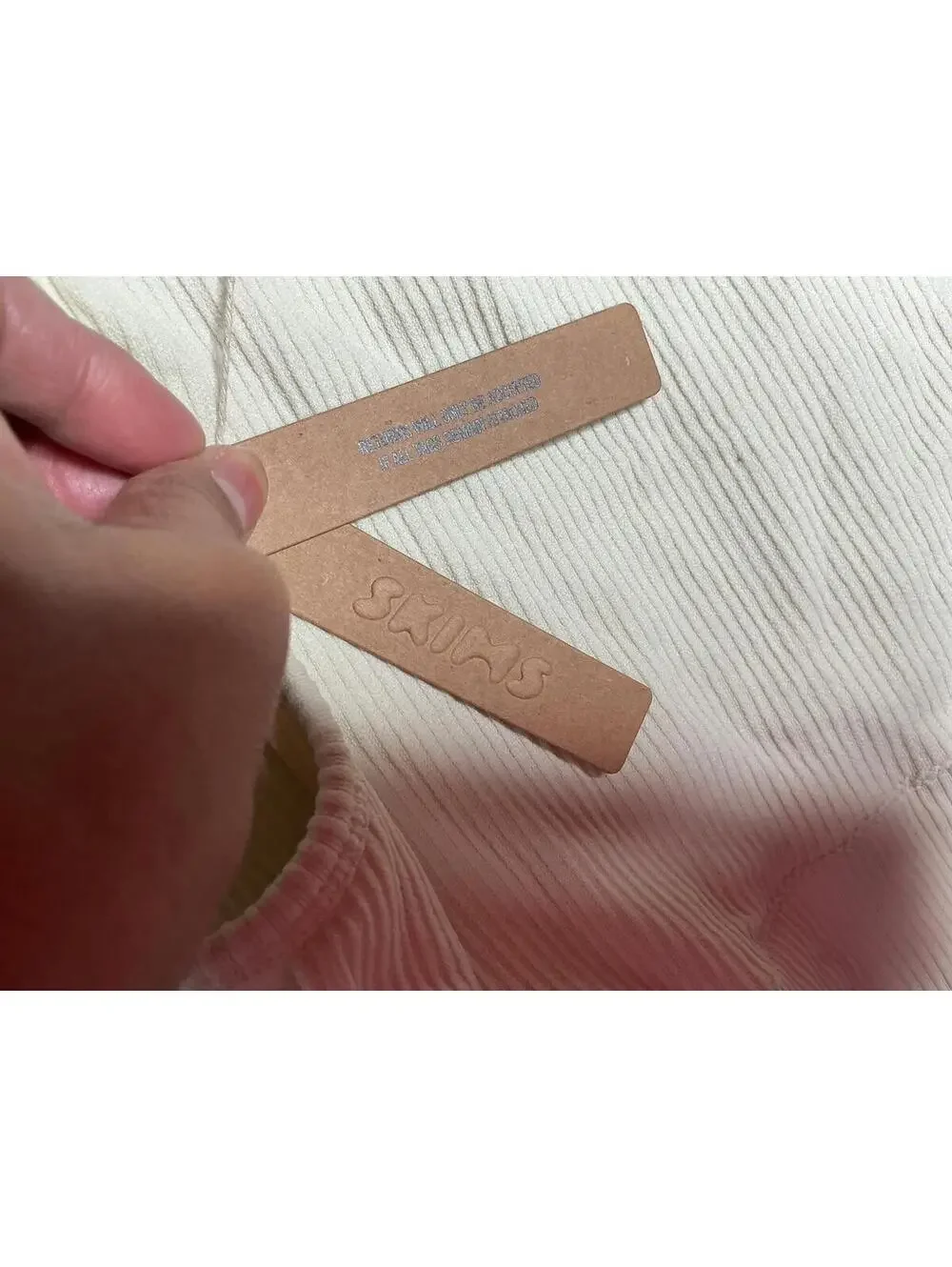 < NWT Skims Stretch Ribbed High Neck Bralette > - Picture 2 of 4